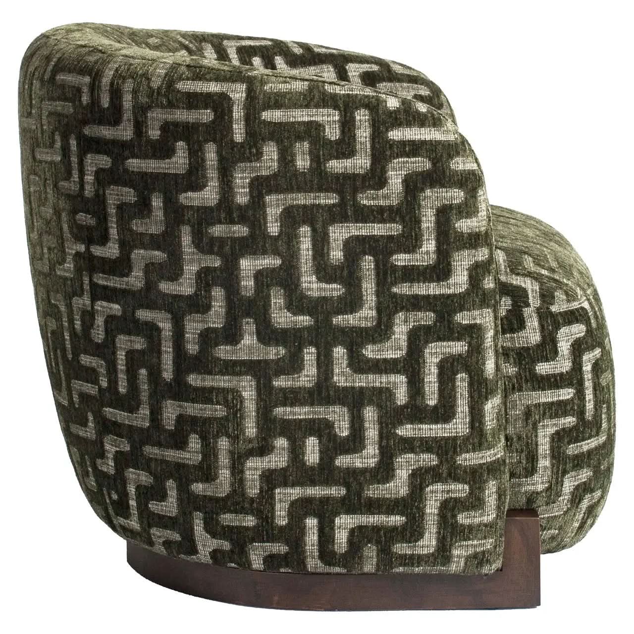Richmond Interiors Hannah Moss Labyrinth Lounge Chair   Nicholas John Interiors