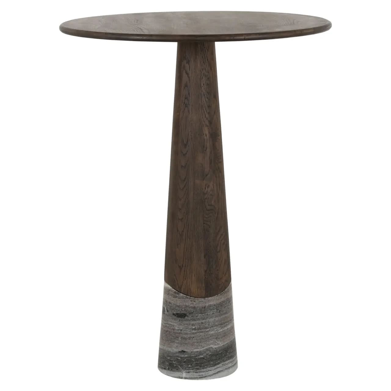 Richmond Interiors Harper Smoked Charchoal Bar Table   Nicholas John Interiors