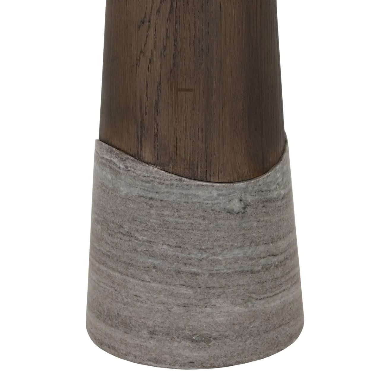 Richmond Interiors Harper Smoked Charchoal Counter Table   Nicholas John Interiors