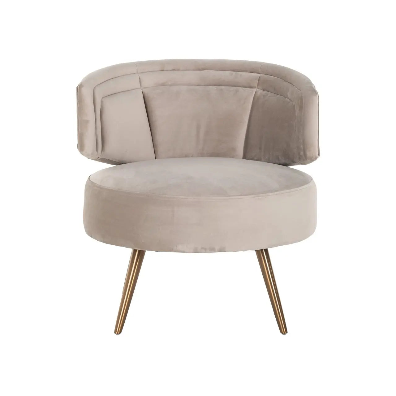 Richmond Interiors Hazel Khaki Velvet Lounge Chair  Nicholas John Interiors