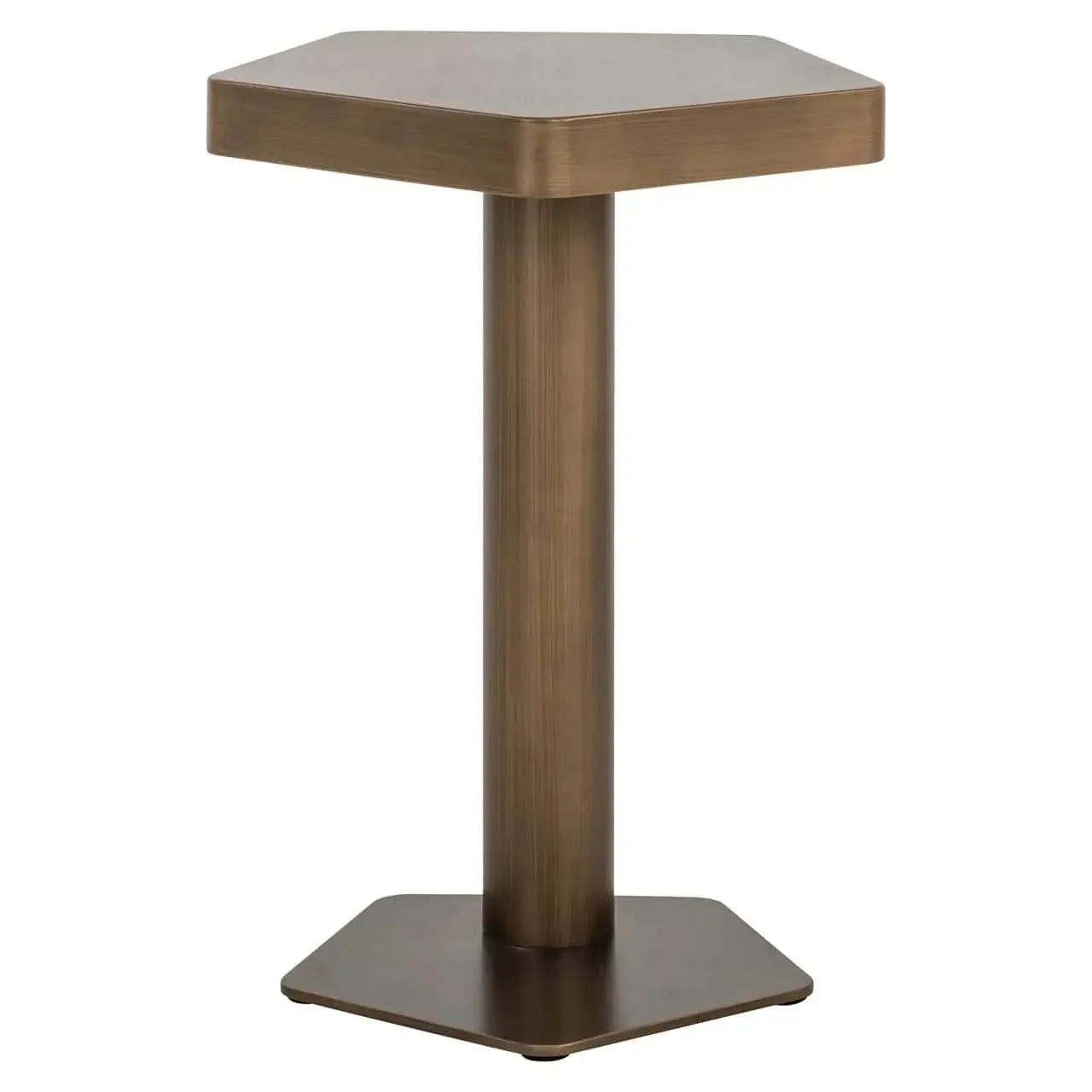 Richmond Interiors Hexa Brushed Gold Sofa Table   Nicholas John Interiors