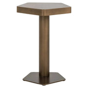 Richmond Interiors Hexa Brushed Gold Sofa Table   Nicholas John Interiors
