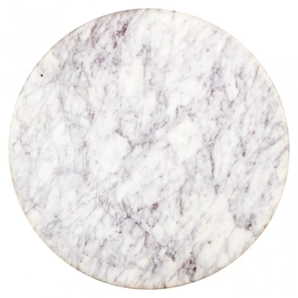 Richmond Interiors Holmes White 50cm End Table   Nicholas John Interiors