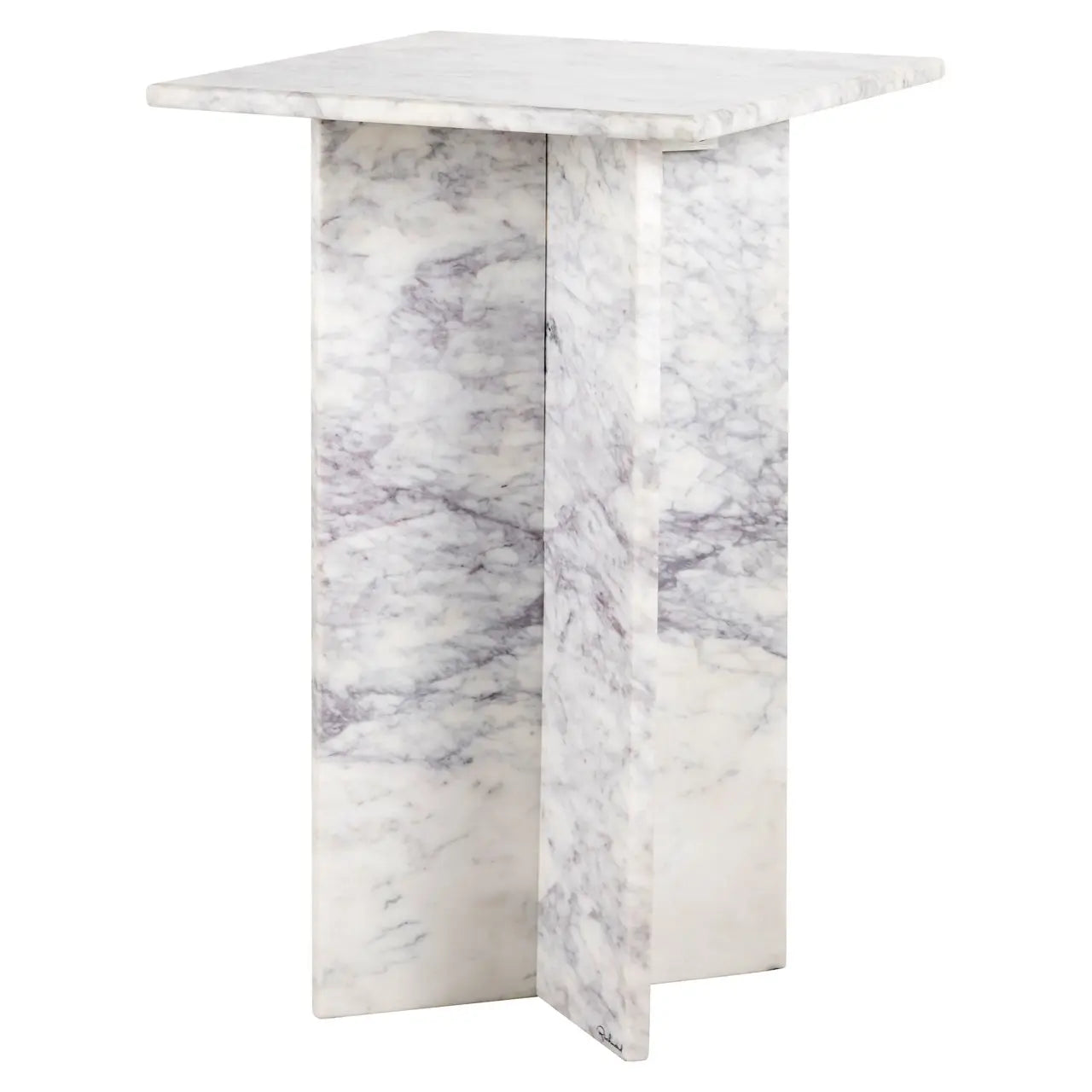 Richmond Interiors Holmes White End Table  Nicholas John Interiors