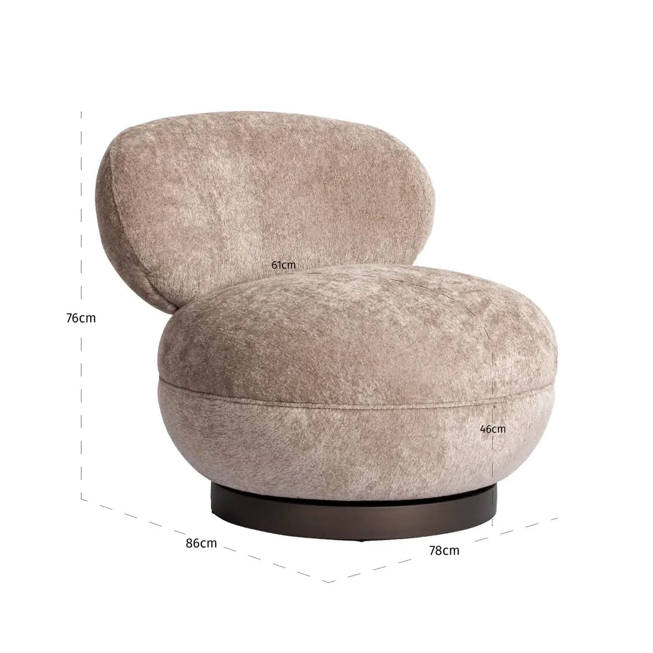 Richmond Interiors Jace Be Easy Sand Swivel Lounge Chair   Nicholas John Interiors