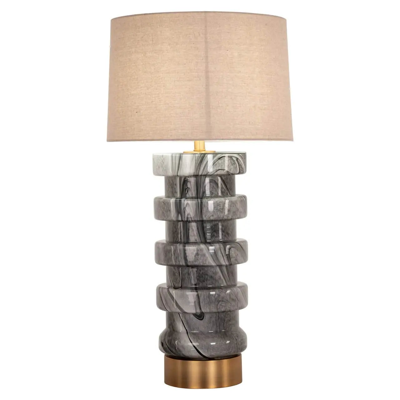 Richmond Interiors Jaylee Black/White Table Lamp   Nicholas John Interiors