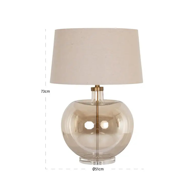 Richmond Interiors Jazzy Table Lamp in Amber  Nicholas John Interiors