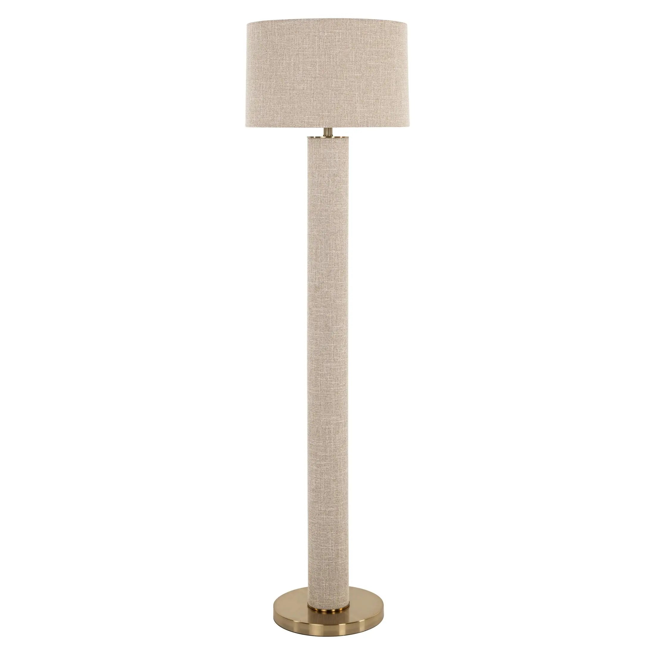 Richmond Interiors Joline Floor Lamp in Beige   Nicholas John Interiors