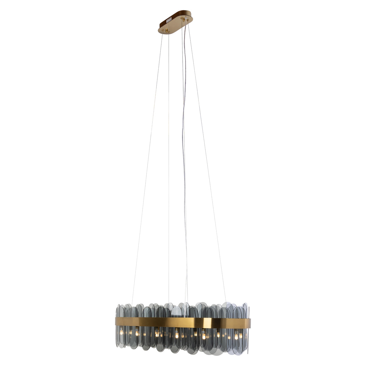 Richmond Interiors Julio Brushed Gold Chandelier - Nicholas John Interiors