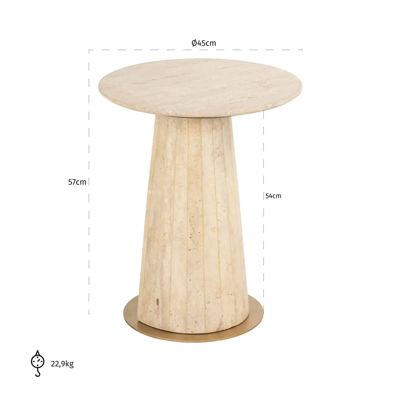 Richmond Interiors Kibo End Table   Nicholas John Interiors