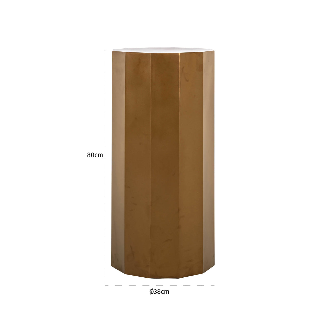 Richmond Interiors Kilpin Column in Brushed Gold  Nicholas John Interiors