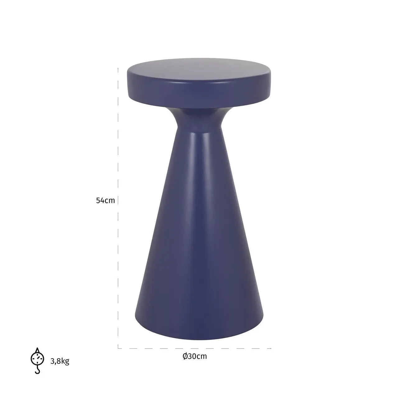 Richmond Interiors Kimble Purple Large End Table   Nicholas John Interiors