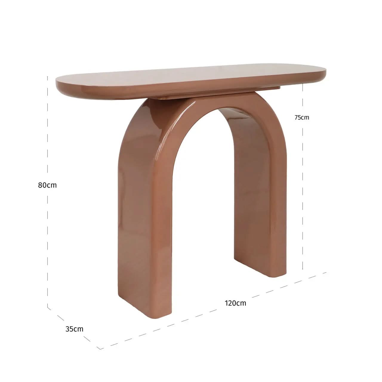 Richmond Interiors Kourtney Mocha Mousse Console Table   Nicholas John Interiors