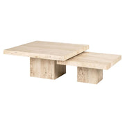 Richmond Interiors La Cantera Set of 2 Coffee Tables in Beige  Nicholas John Interiors