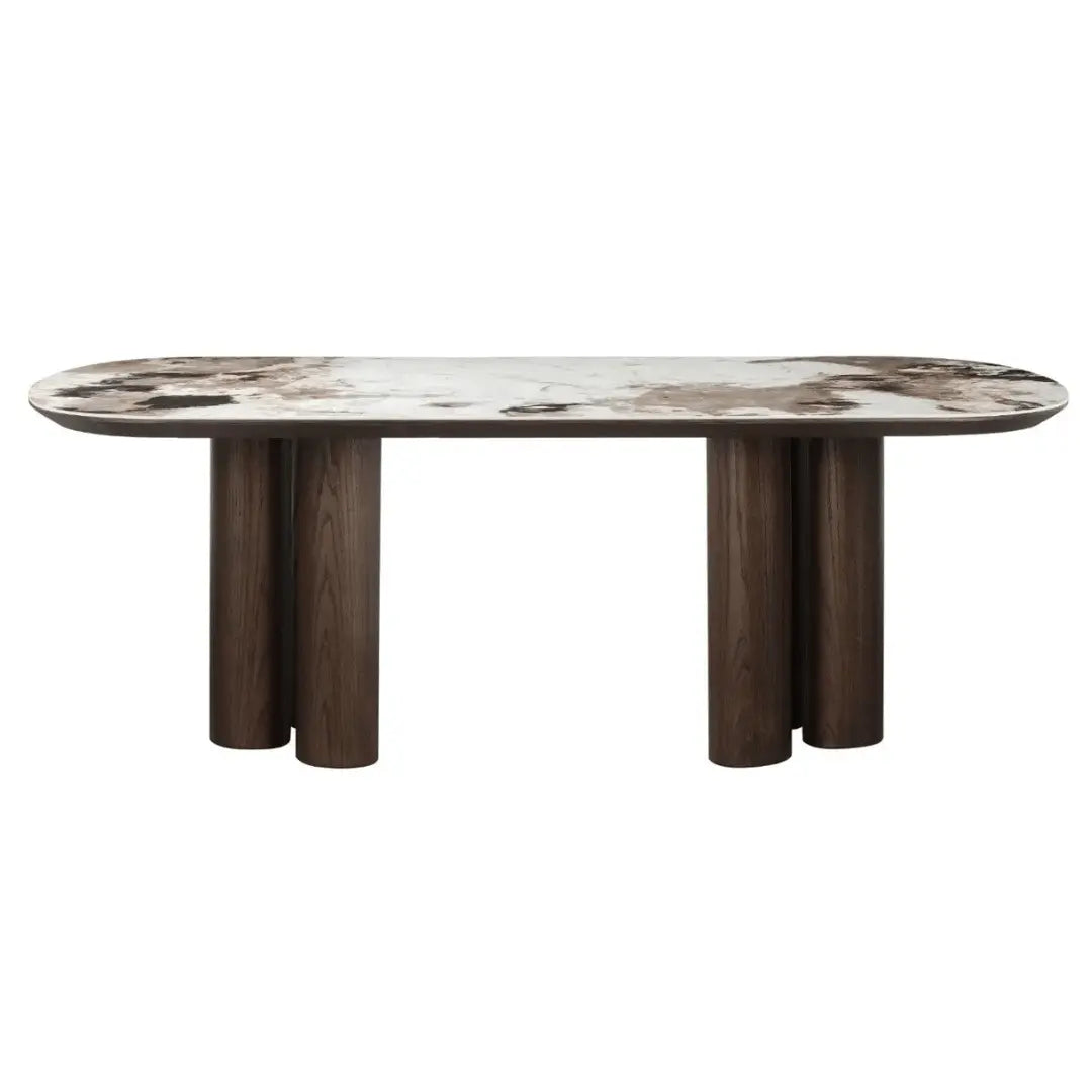 Richmond Interiors Langford 230cm Dining Table in Brown  Nicholas John Interiors