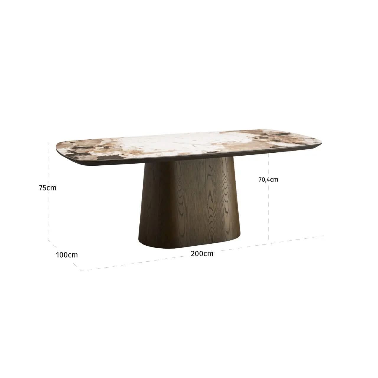 Richmond Interiors Langford Brown 200 Dining Table   Nicholas John Interiors
