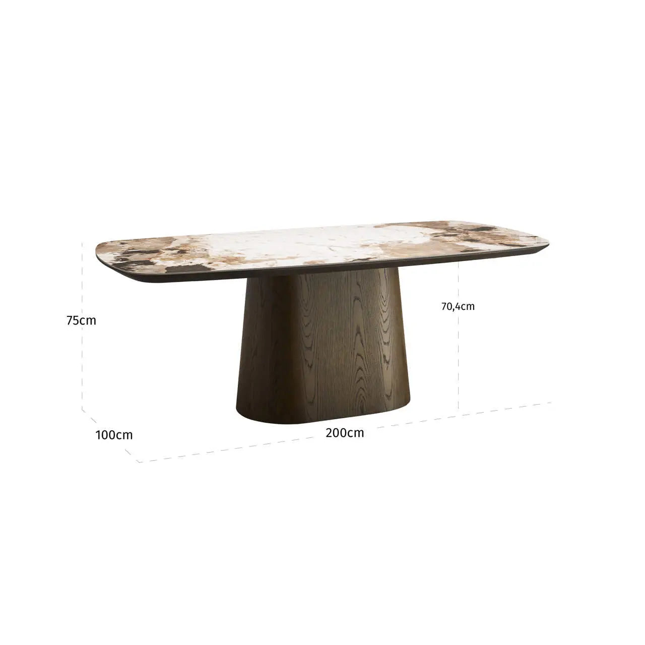 Richmond Interiors Langford Brown 200 Dining Table