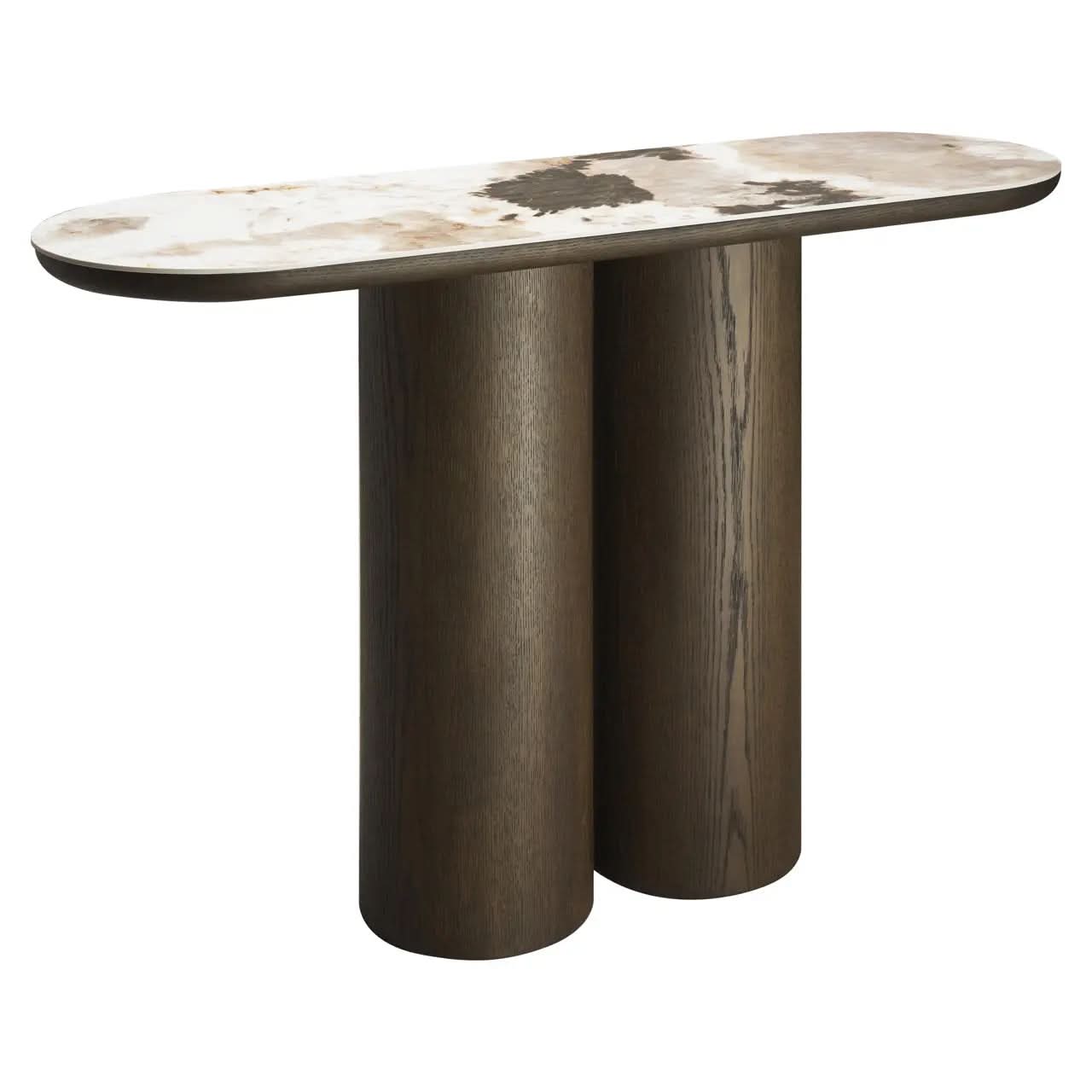 Richmond Interiors Langford Brown Console Table   Nicholas John Interiors