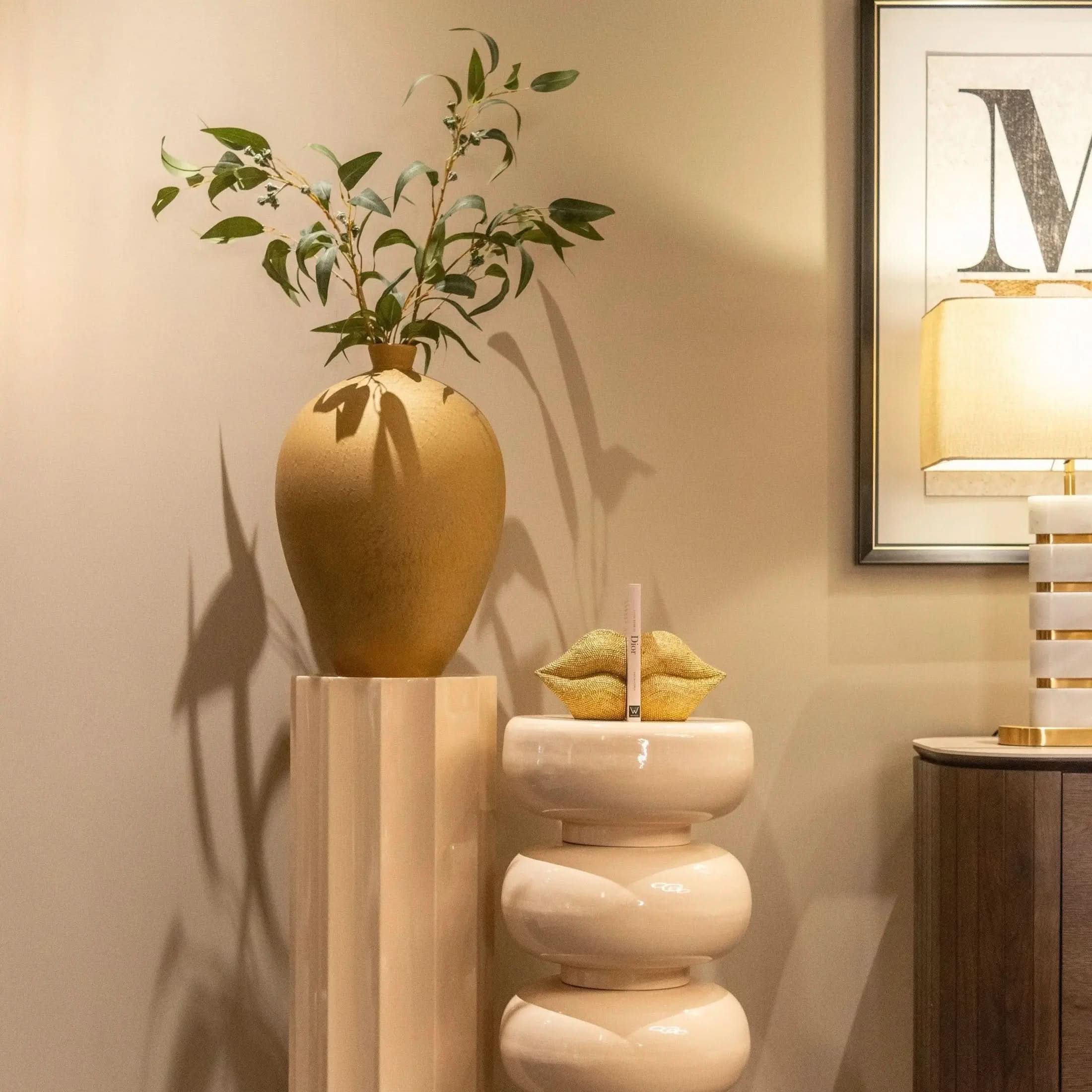 Richmond Interiors Lenore Gold Table Lamp   Nicholas John Interiors