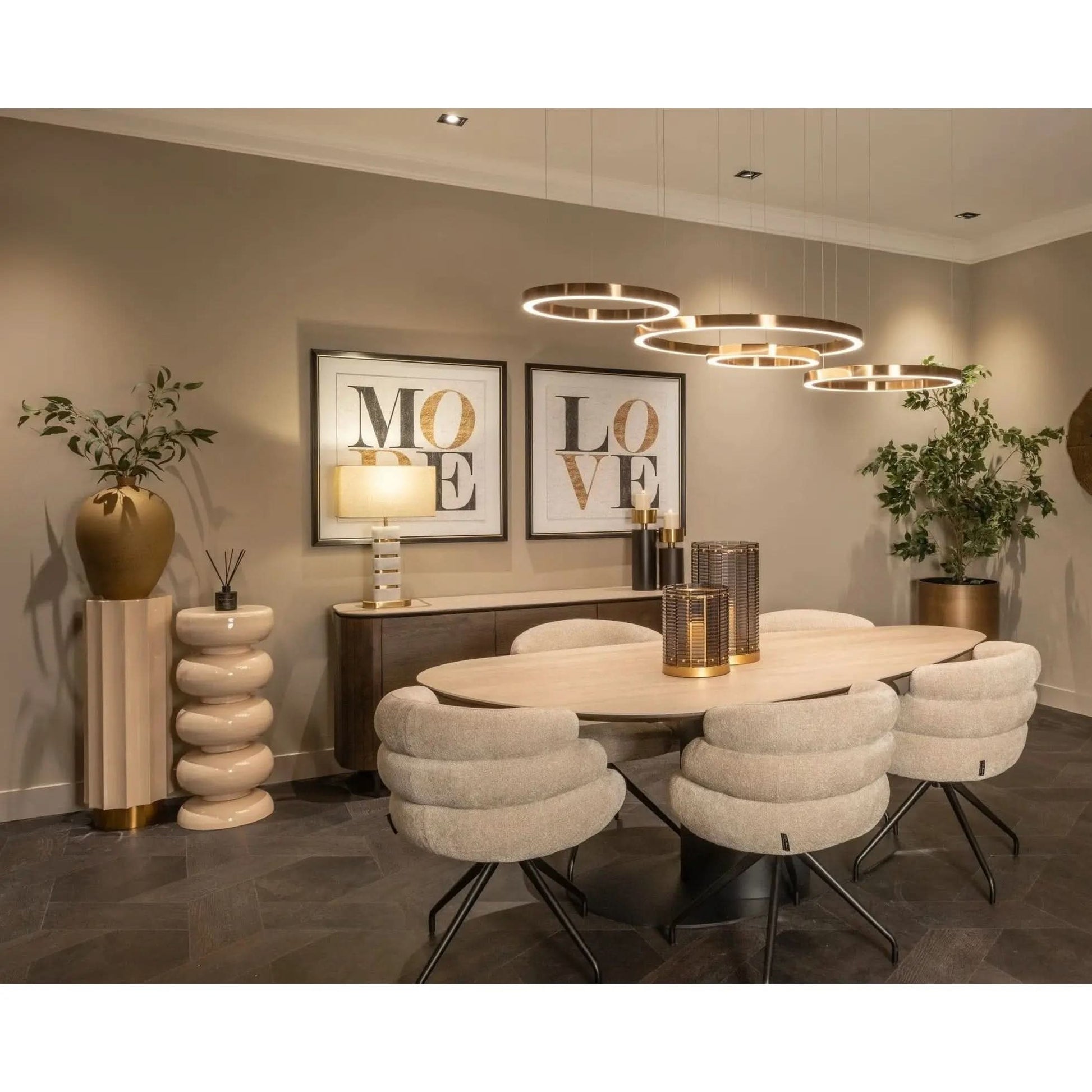 Richmond Interiors Lenore Gold Table Lamp   Nicholas John Interiors