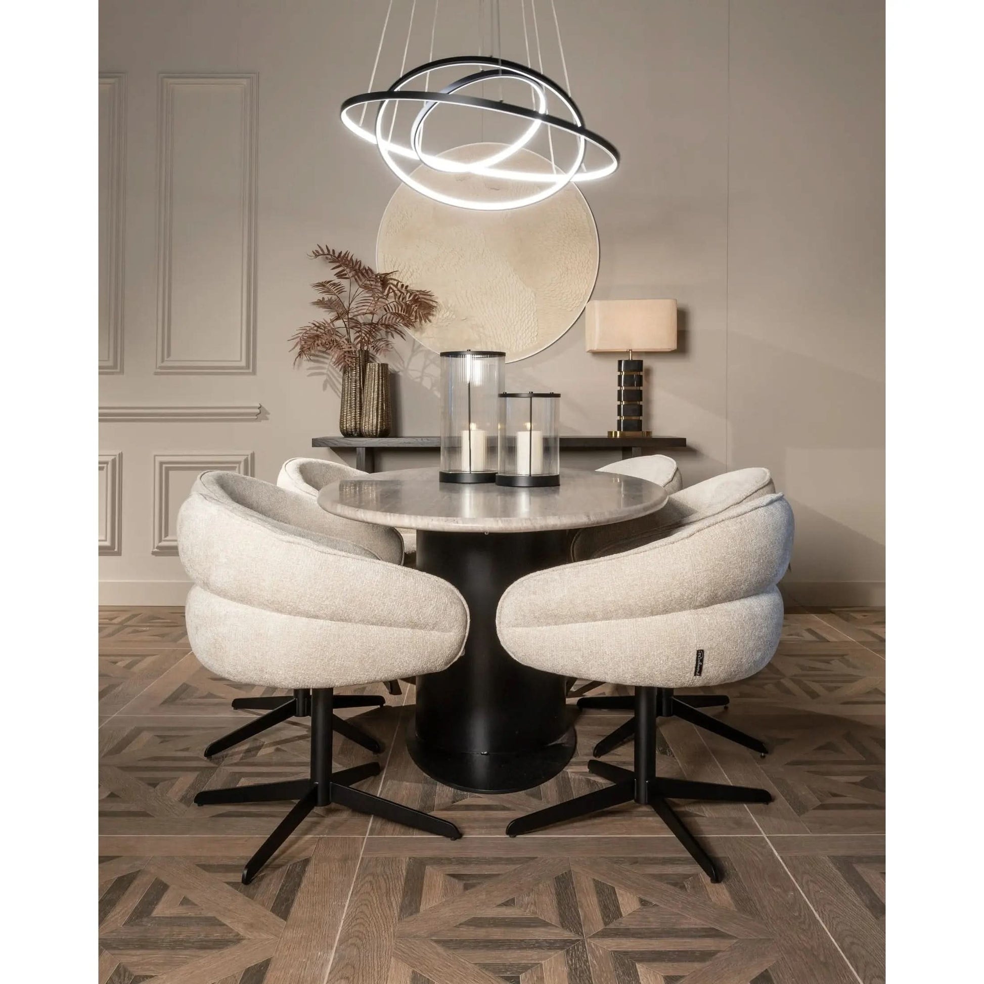 Richmond Interiors Levina Black/Gold Table Lamp   Nicholas John Interiors
