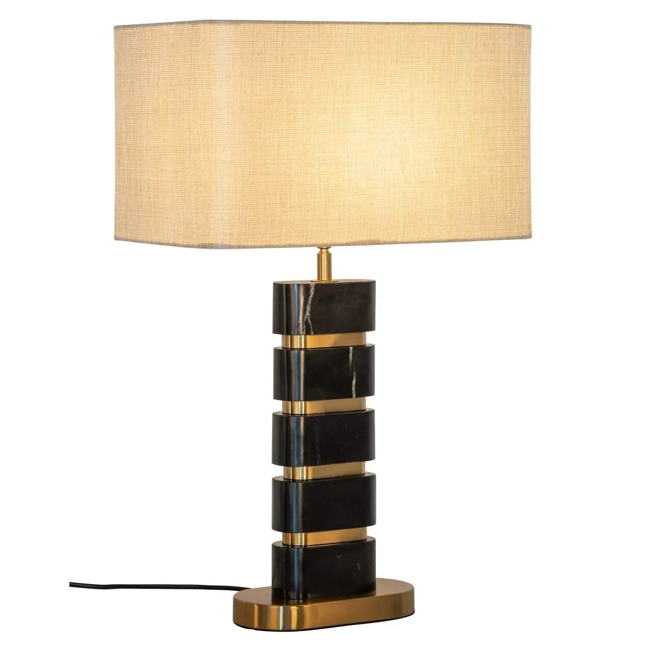 Richmond Interiors Levina Black/Gold Table Lamp   Nicholas John Interiors