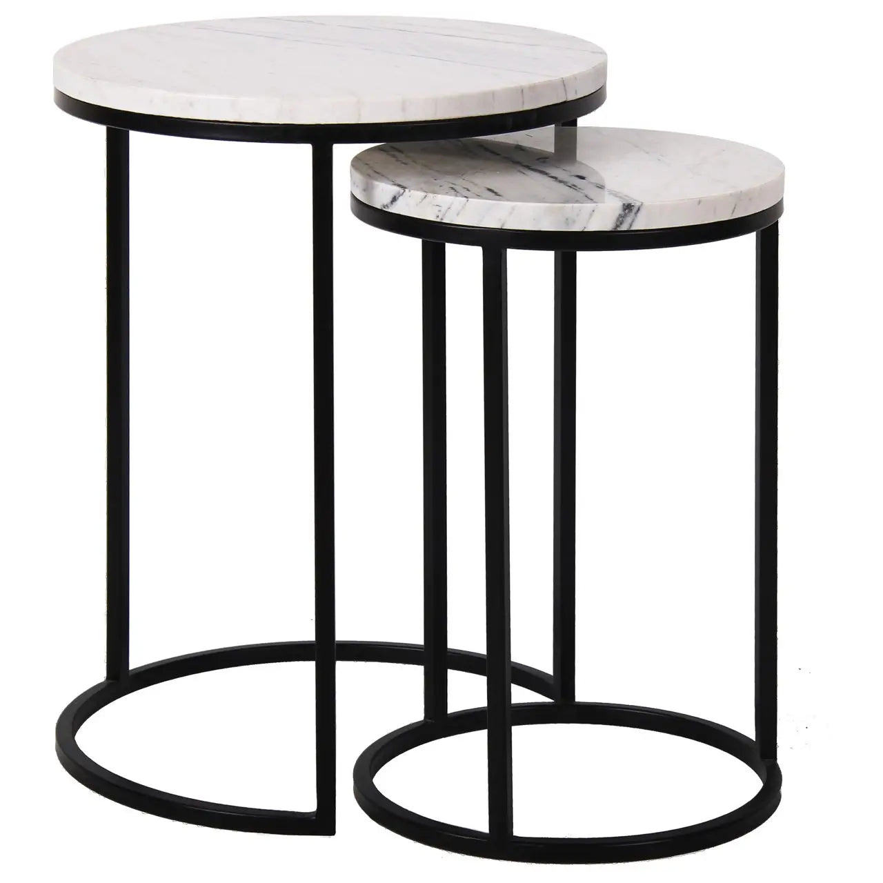 Richmond Interiors Lexington White End Table (Set of 2)  Nicholas John Interiors