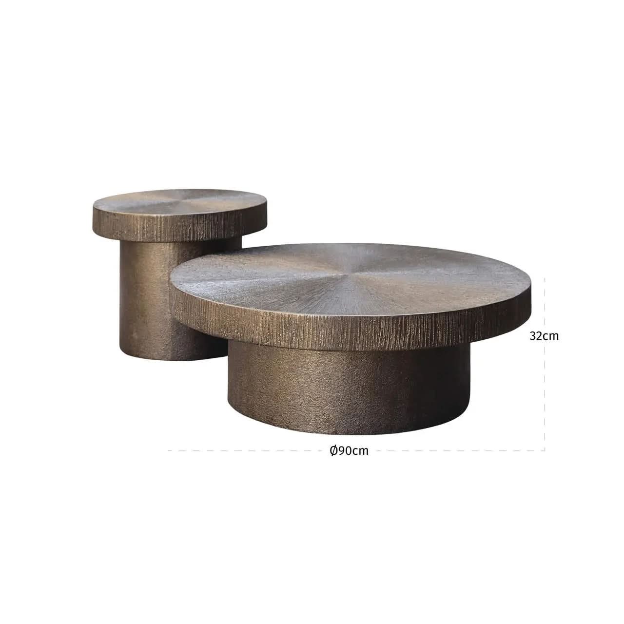 Richmond Interiors Lindo Brunzae Coffee Table (Set of 2)   Nicholas John Interiors