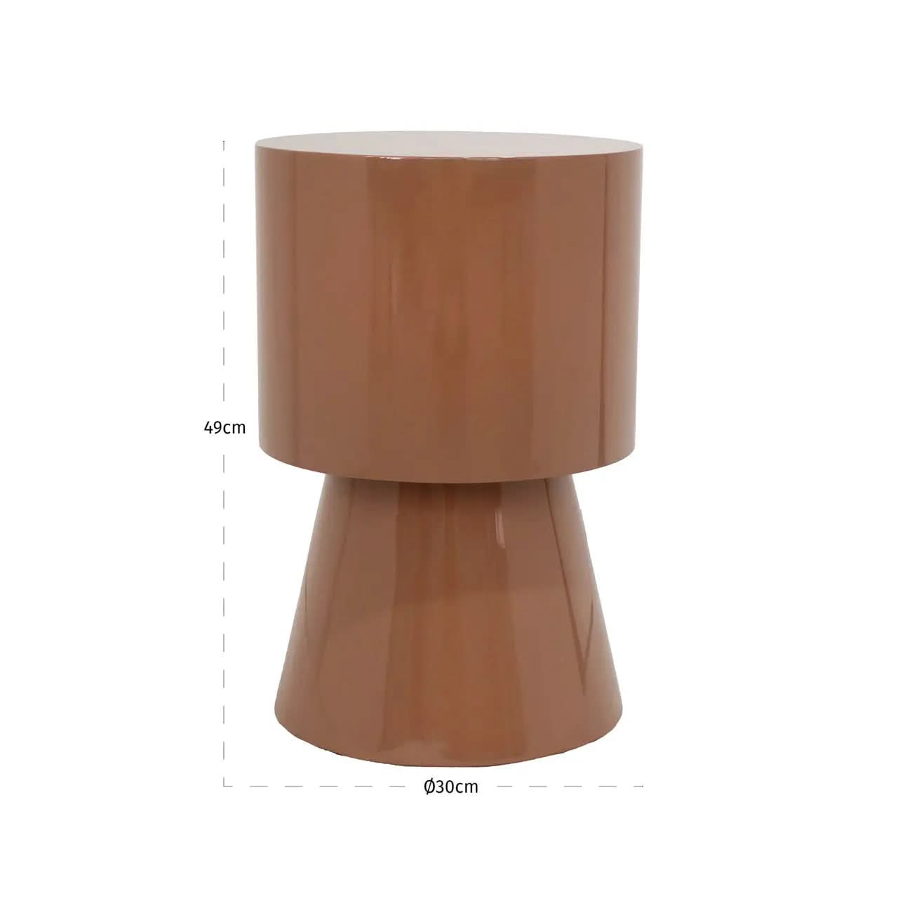 Richmond Interiors Liza Mocha Mousse End Table   Nicholas John Interiors