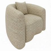 Richmond Interiors Luxandra Sand Tweed Lounge Chair   Nicholas John Interiors
