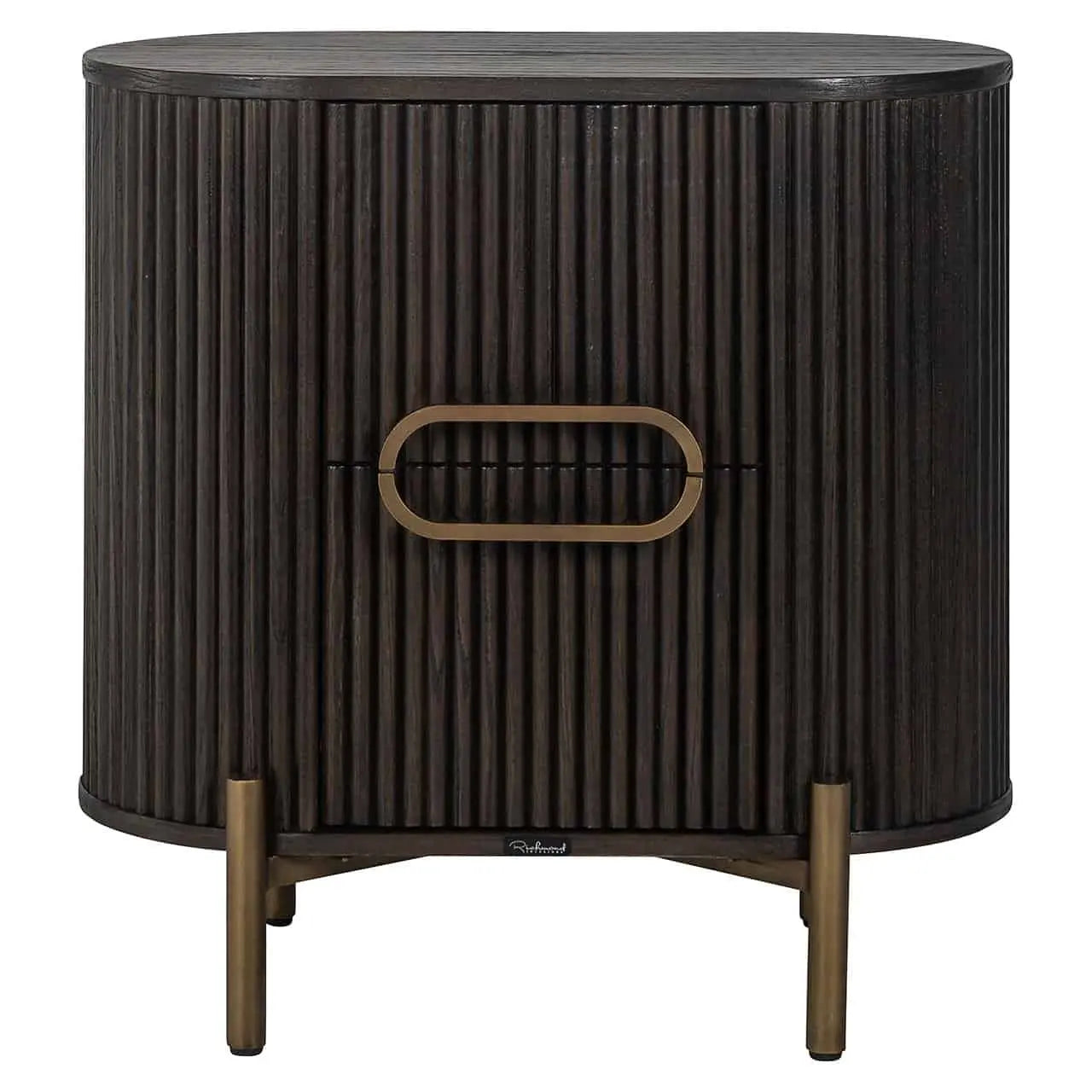 Richmond Interiors Luxor Brown Nightstand   Nicholas John Interiors