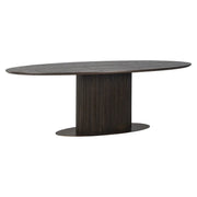 Richmond Interiors Luxor Brown Oval 300cm Dining Table   Nicholas John Interiors