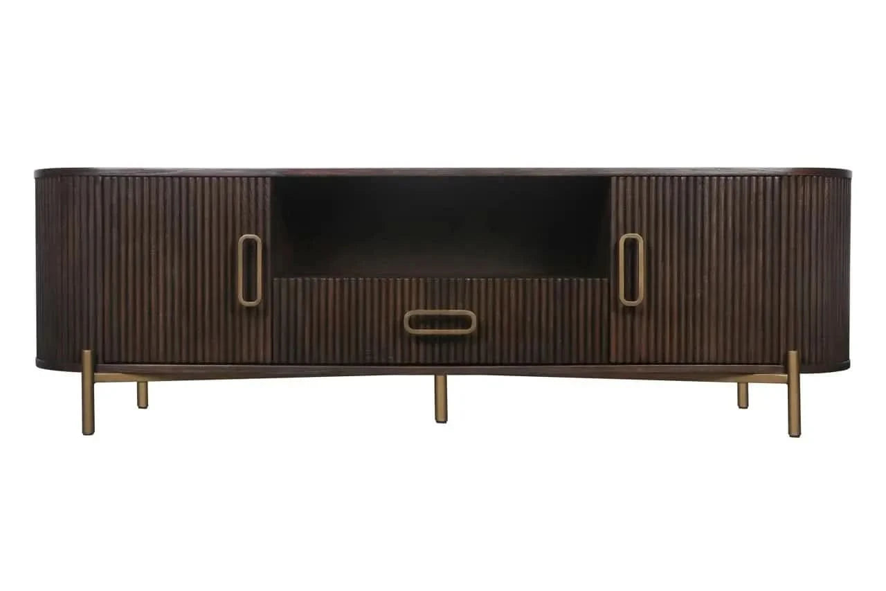 Richmond Interiors Luxor Brown TV Cabinet   Nicholas John Interiors