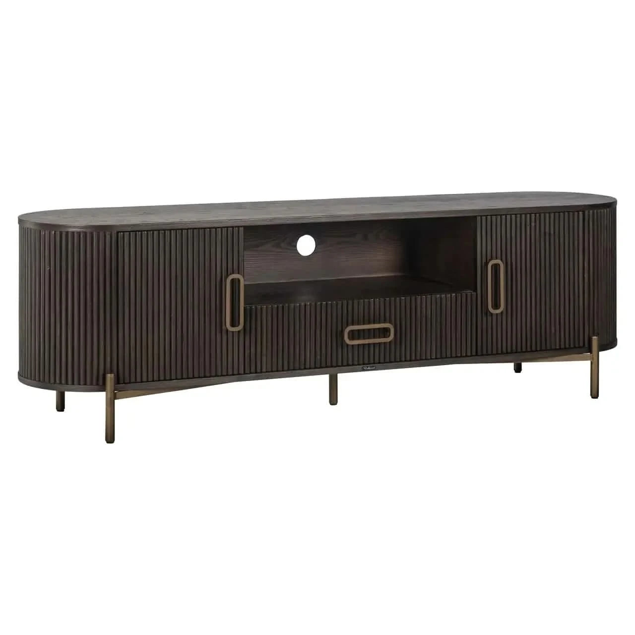 Richmond Interiors Luxor Brown TV Cabinet   Nicholas John Interiors