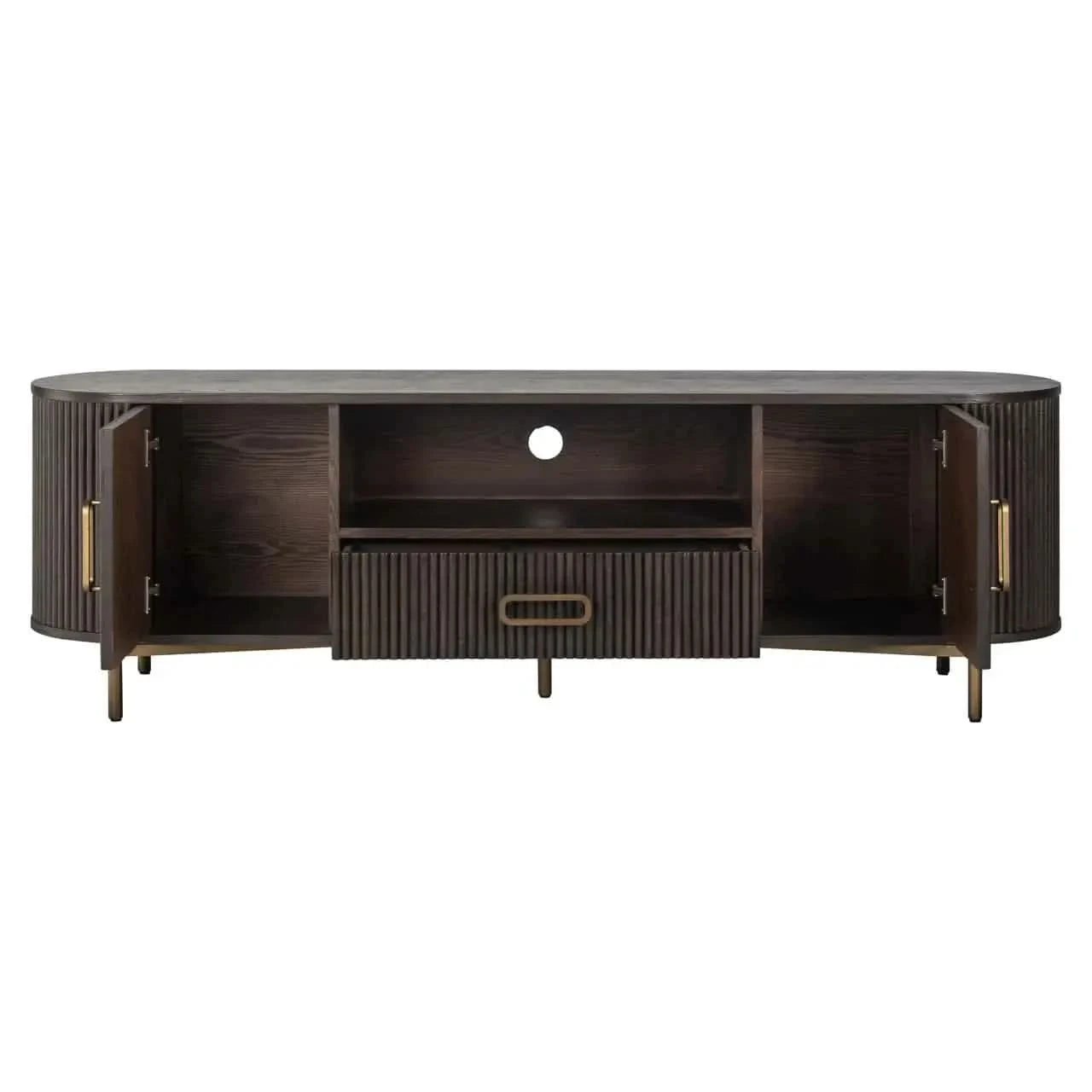 Richmond Interiors Luxor Brown TV Cabinet   Nicholas John Interiors