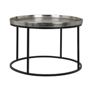 Richmond Interiors Lyam Silver 70cm Coffee Table   Nicholas John Interiors