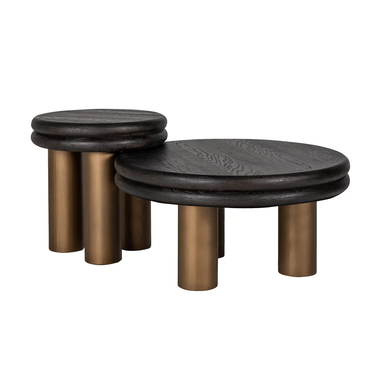 Richmond Interiors Macaron Black Rustic Coffee Table