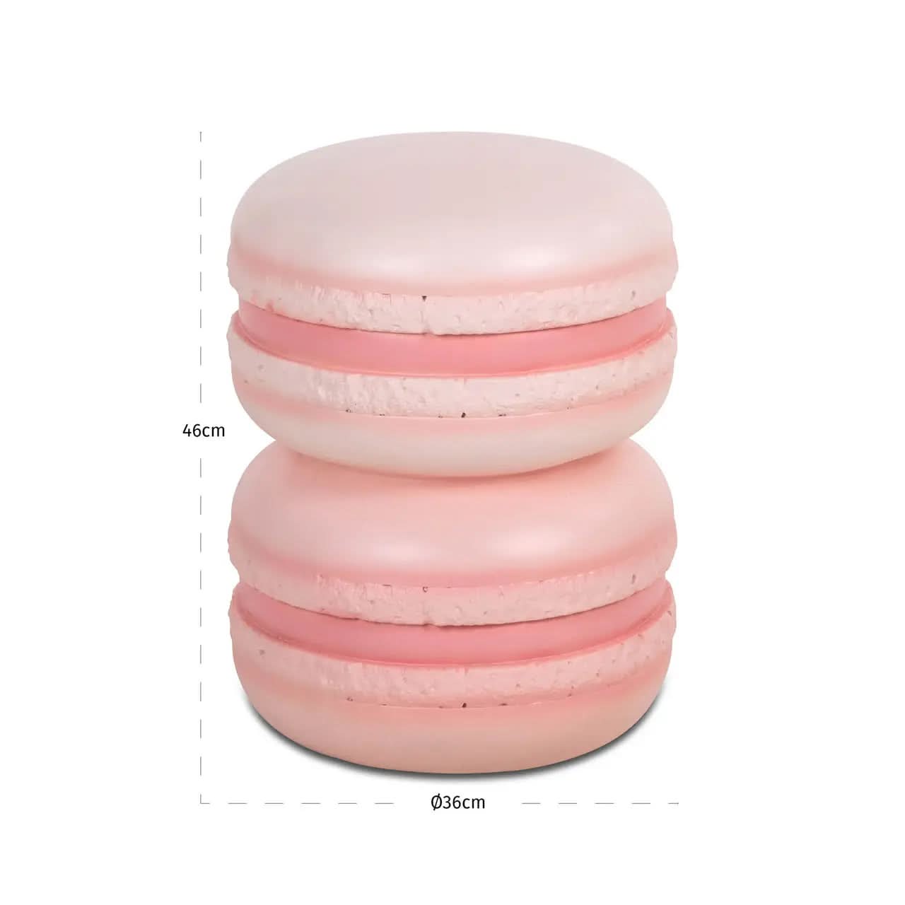 Richmond Interiors Macaron Pink End Table   Nicholas John Interiors