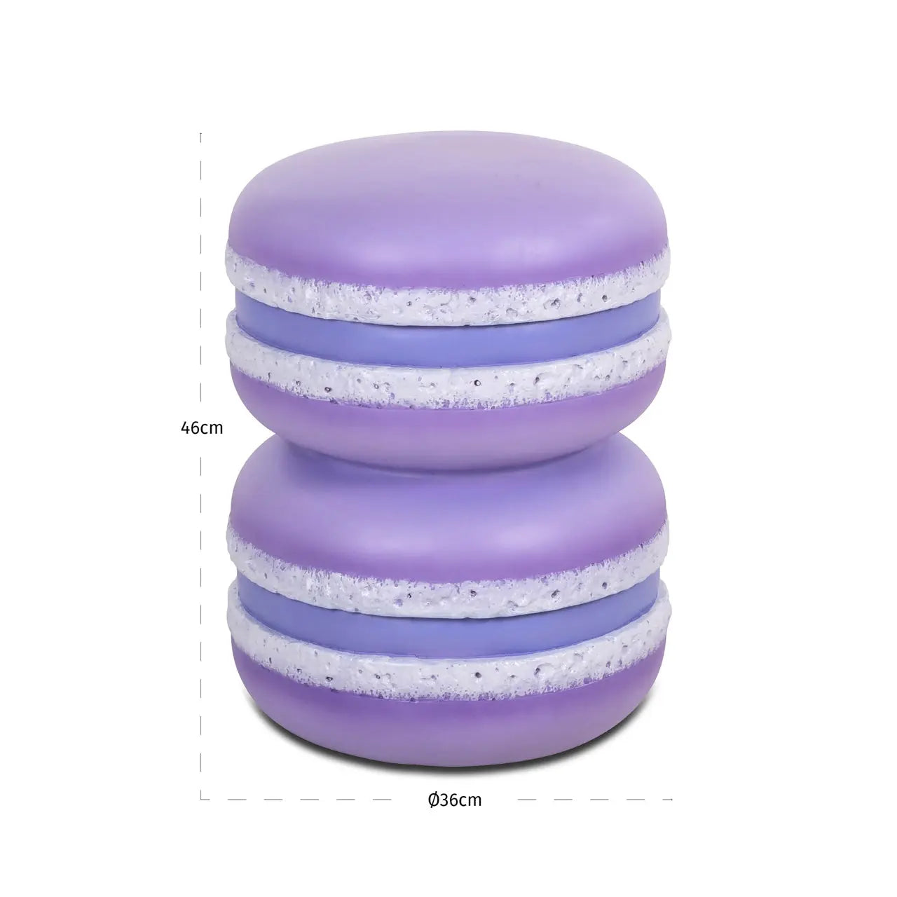 Richmond Interiors Macaron Purple End Table   Nicholas John Interiors