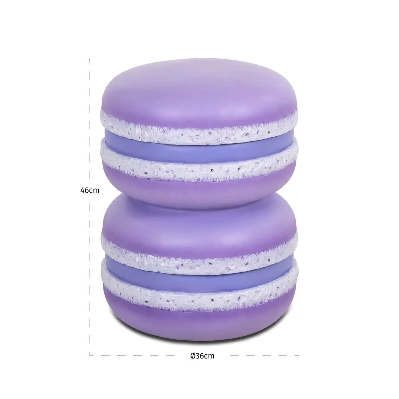 Richmond Interiors Macaron Purple End Table   Nicholas John Interiors