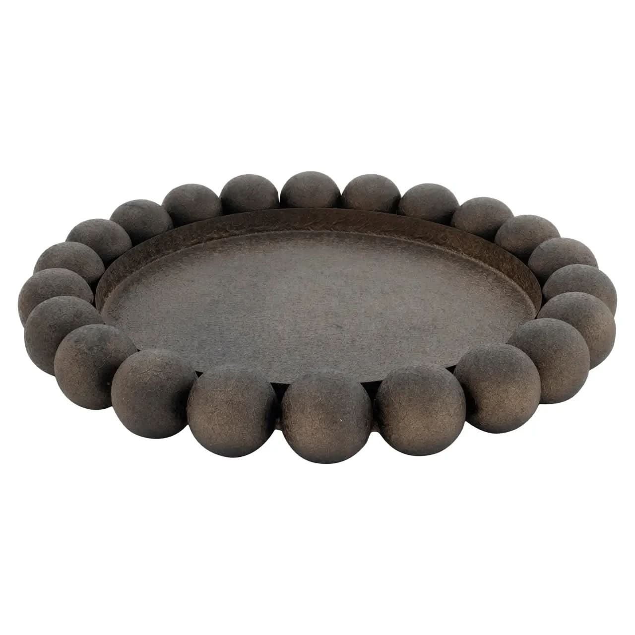 Richmond Interiors Marlow Brass Antique Tray   Nicholas John Interiors