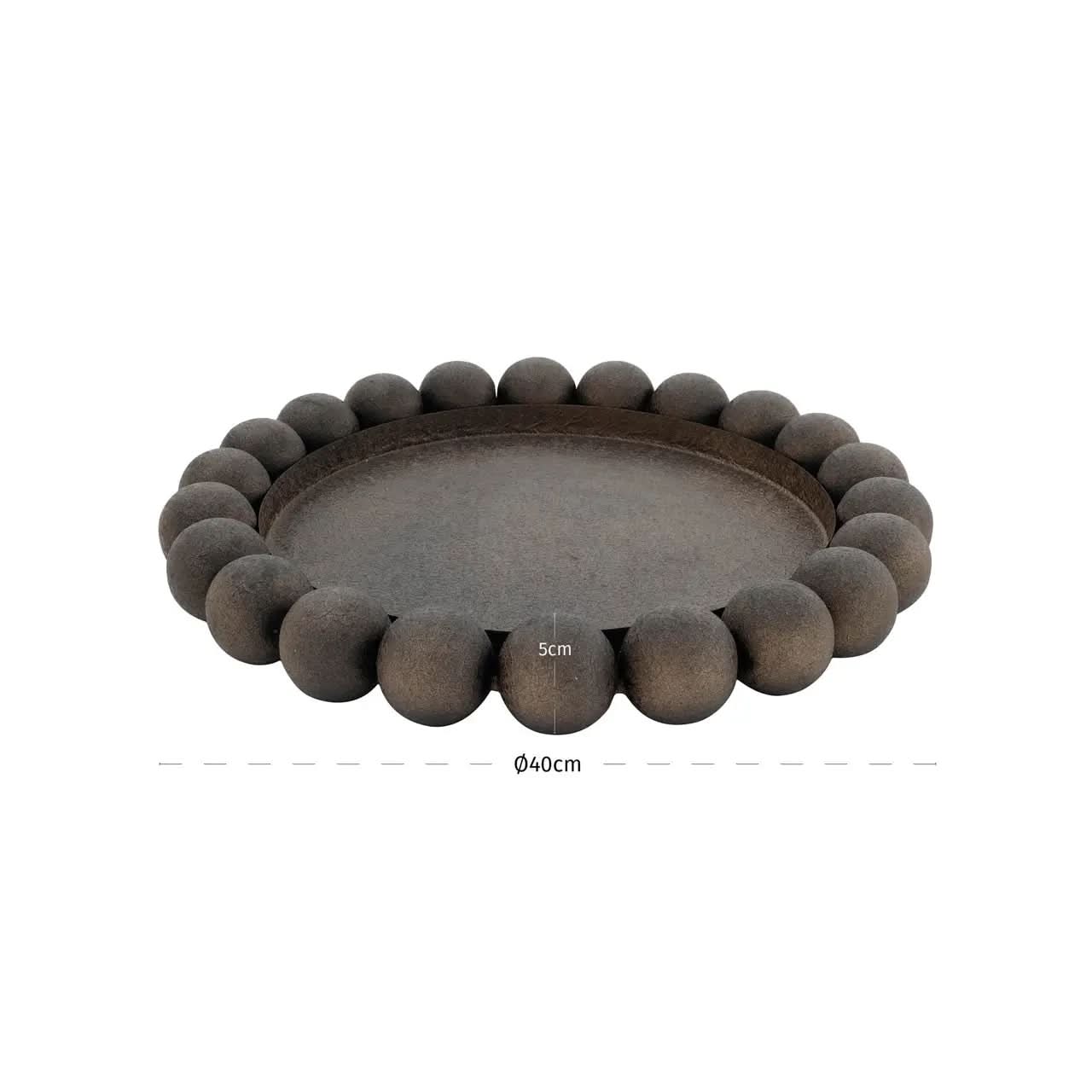 Richmond Interiors Marlow Brass Antique Tray   Nicholas John Interiors