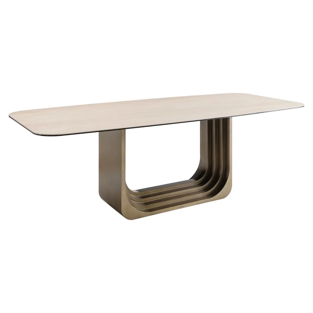 Richmond Interiors Maxfield Beige 200 Dining Table   Nicholas John Interiors