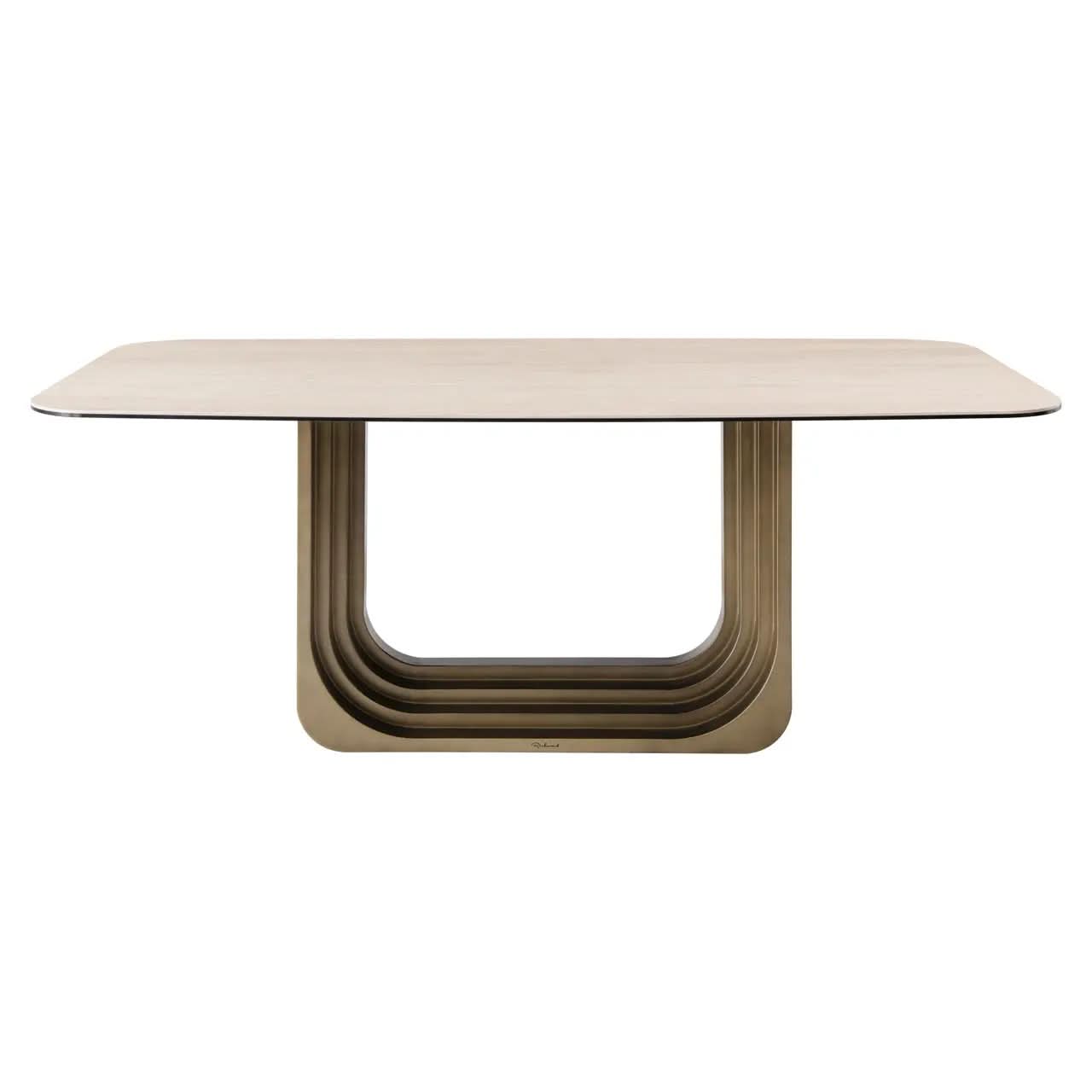 Richmond Interiors Maxfield Beige 230 Dining Table   Nicholas John Interiors