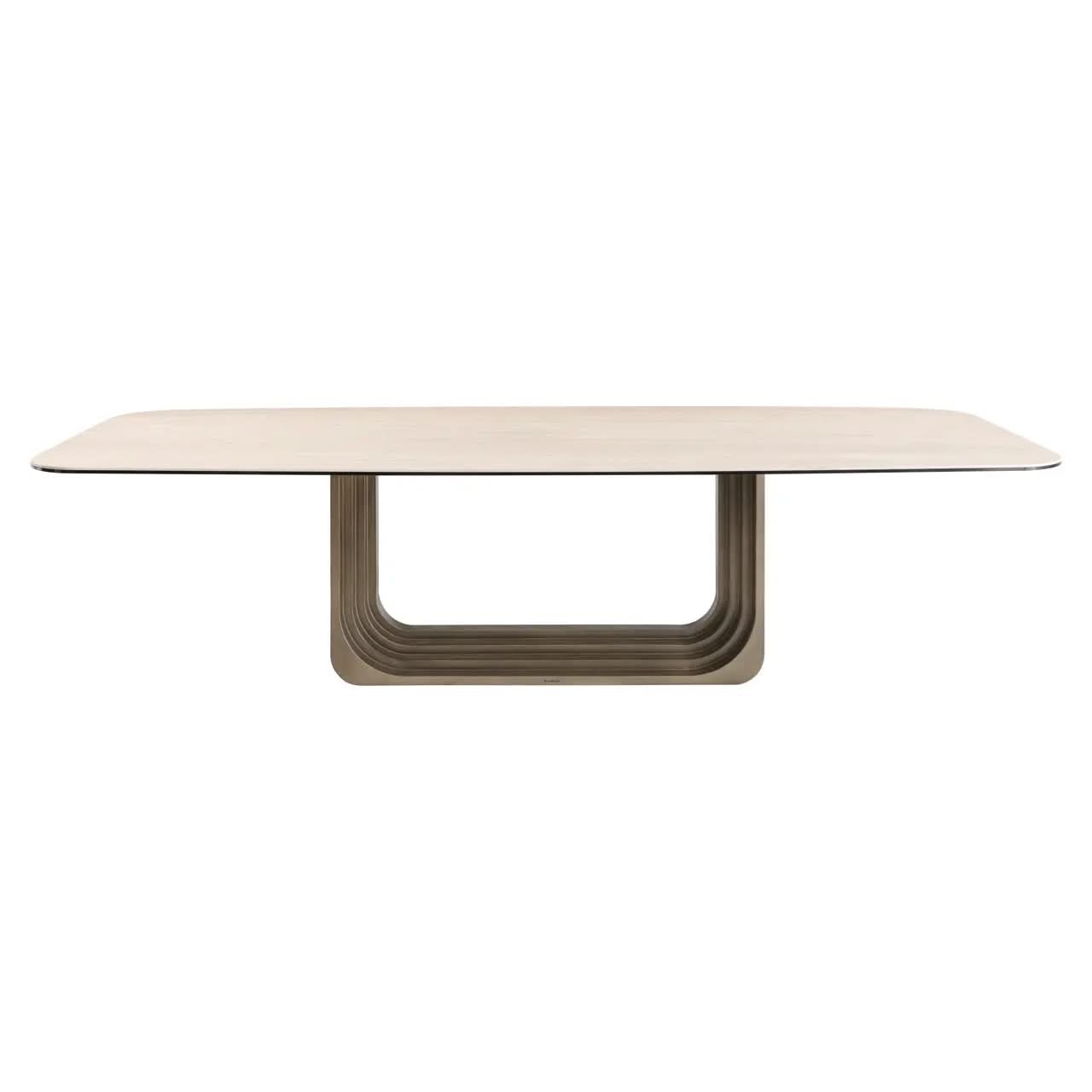 Richmond Interiors Maxfield Beige 300 Dining Table   Nicholas John Interiors