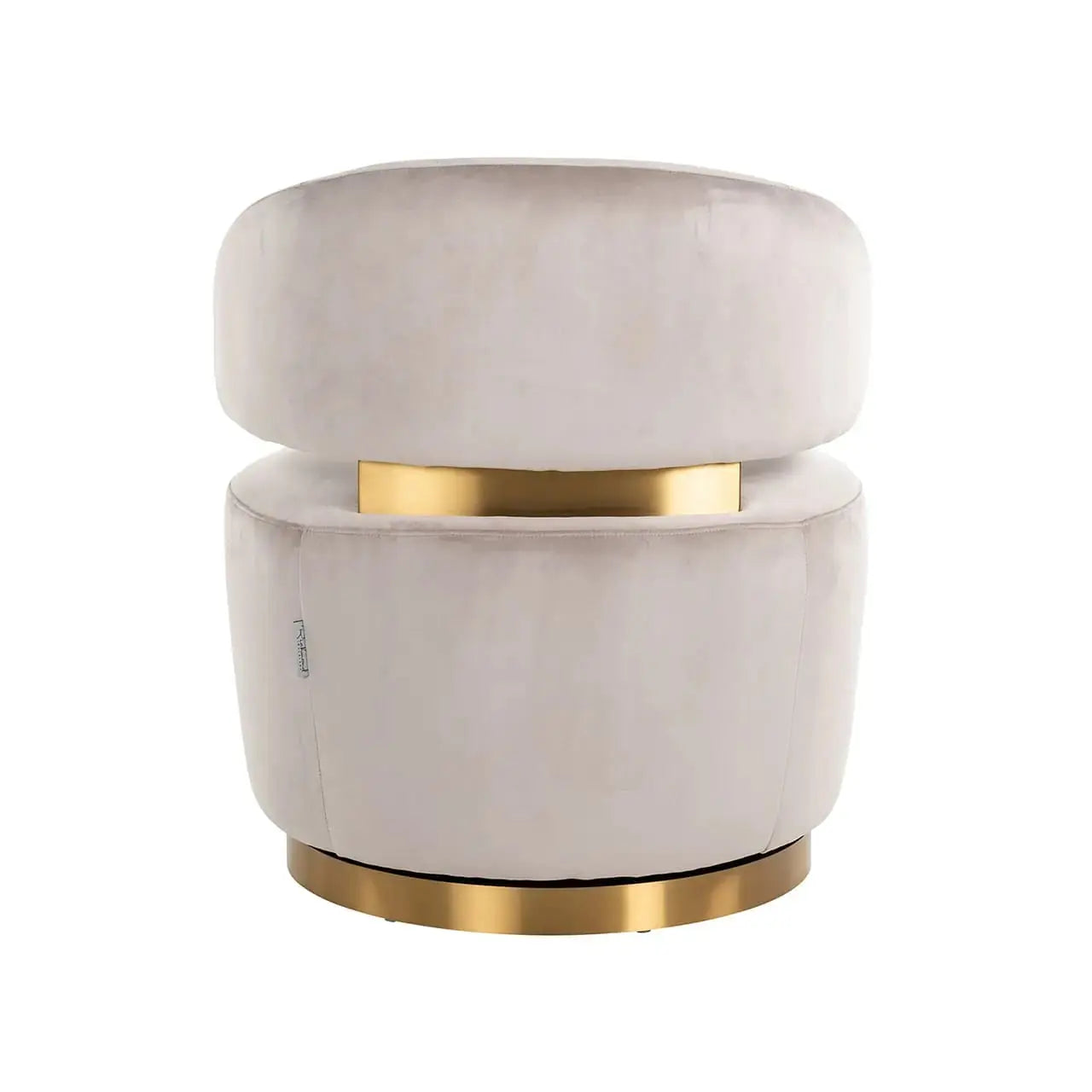 Richmond Interiors Maxime Khaki Velvet Swivel Lounge Chair   Nicholas John Interiors