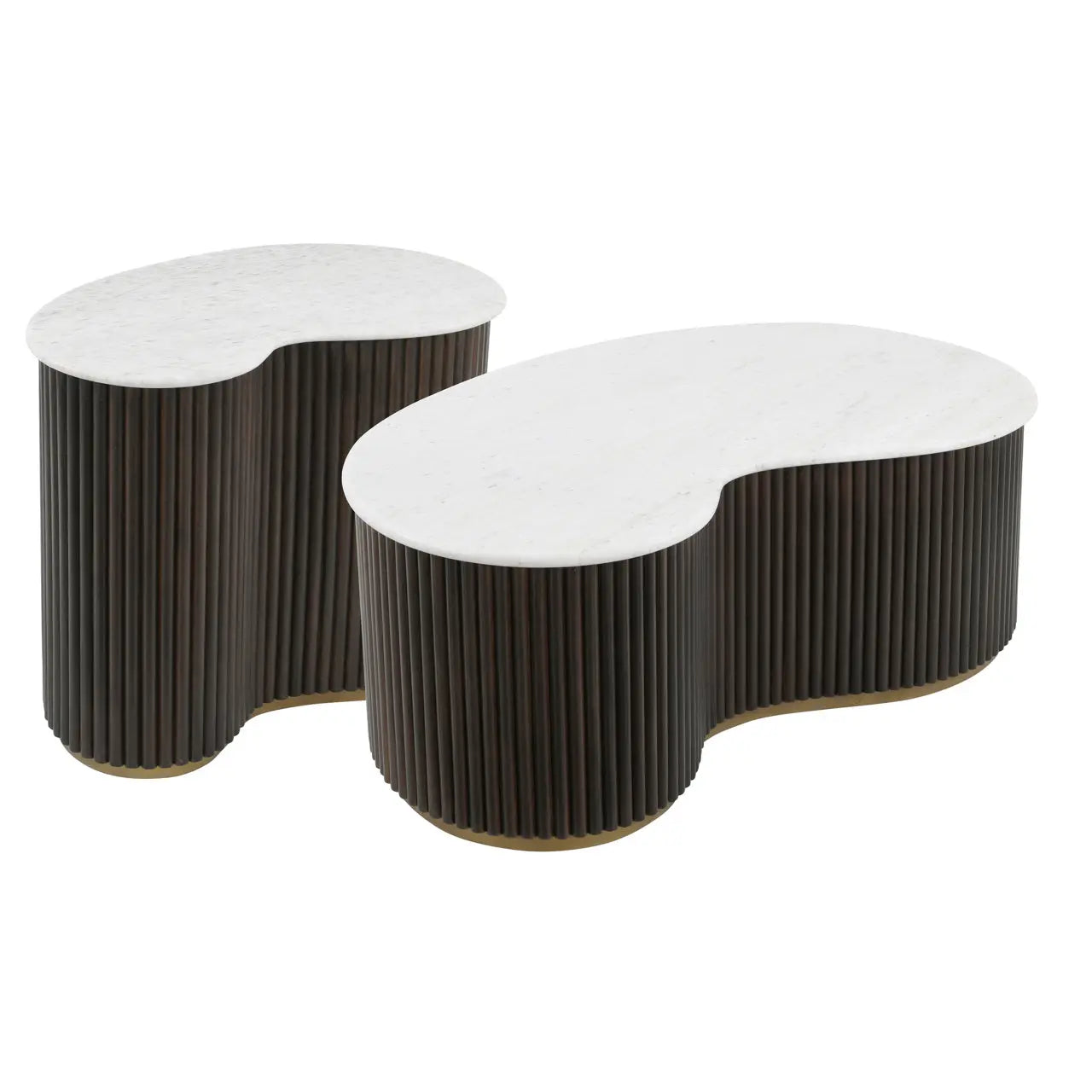 Richmond Interiors Mayfield Set of 2 Coffee Tables in Brown  Nicholas John Interiors