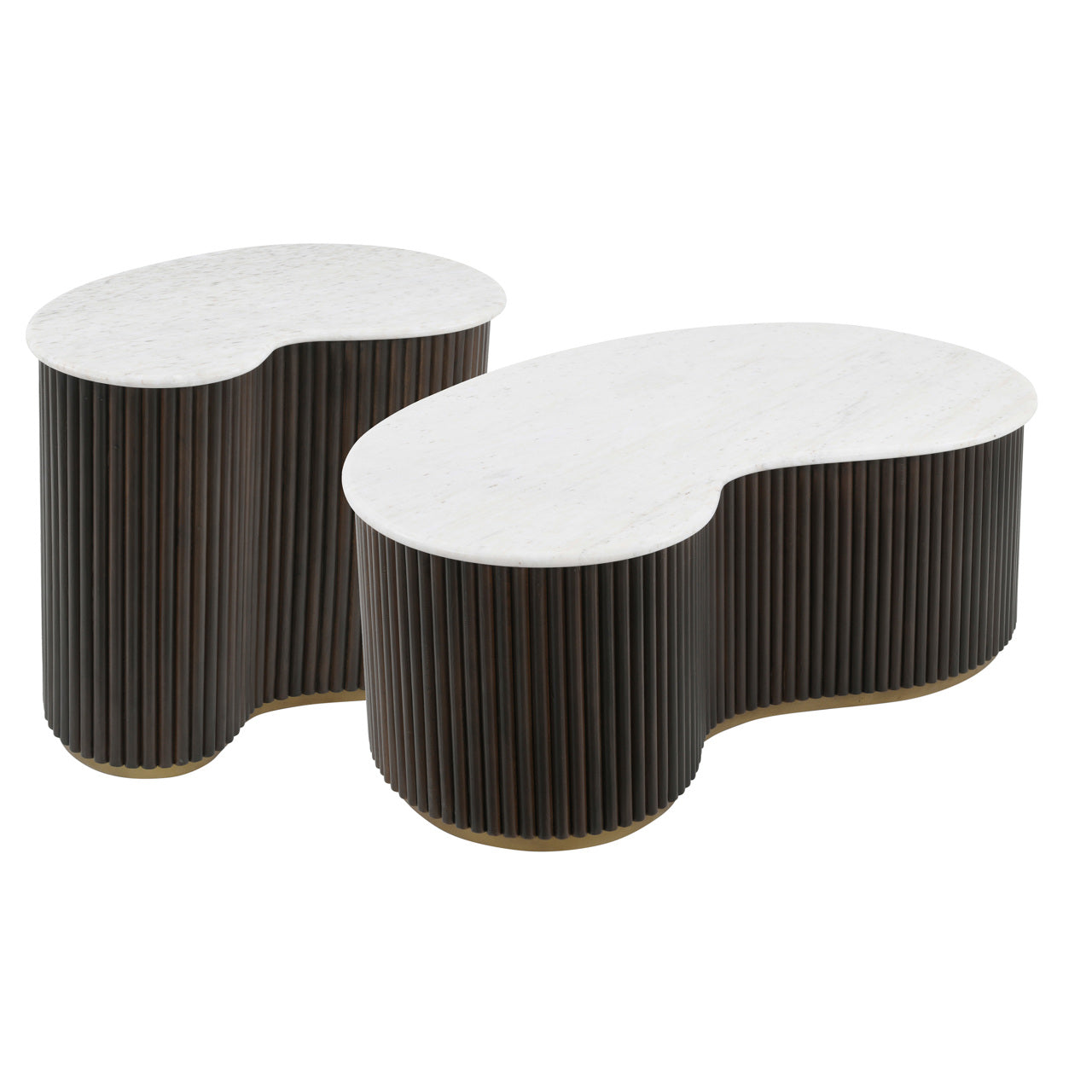 Richmond Interiors Mayfield Set of 2 Coffee Tables in Brown  Nicholas John Interiors