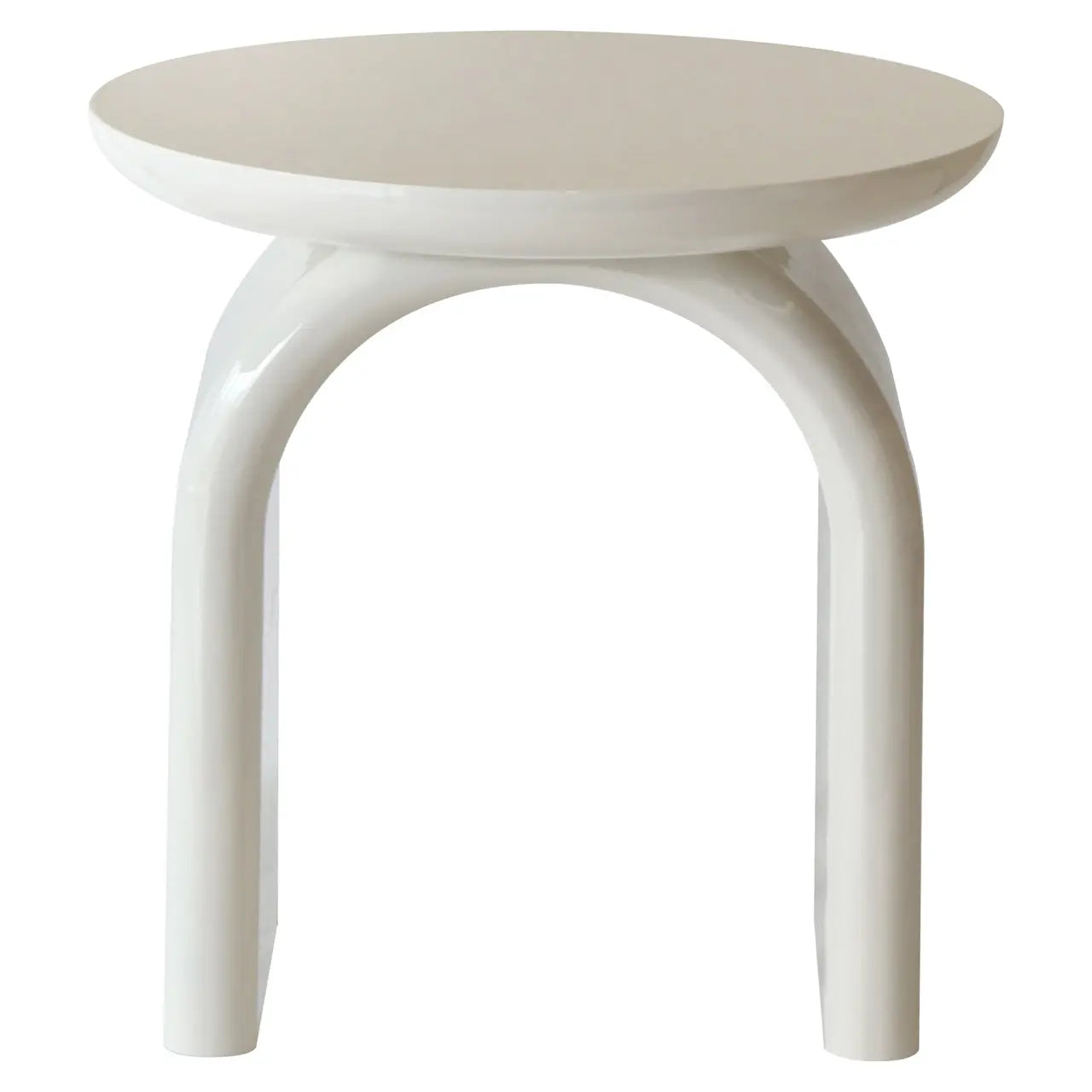 Richmond Interiors Merrick Coconut Milk End Table   Nicholas John Interiors