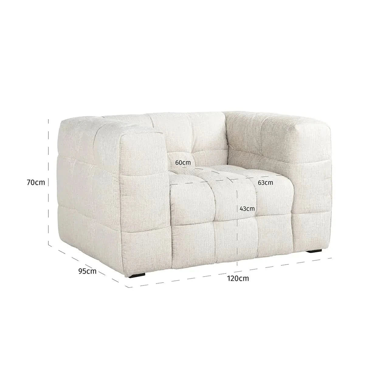 Richmond Interiors Merrol Cream Fusion Fire Retardant Lounge Chair   Nicholas John Interiors